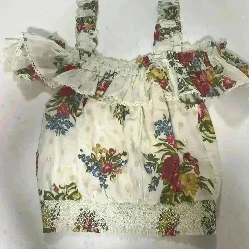 Frilly Flower Top